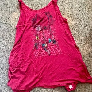 Women's Pink Sleeveless Top